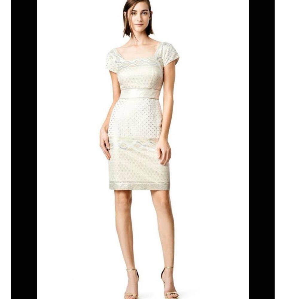 Marchesa Voyage Arabian Stars Align Ivory Sheath Formal Dress Women’s 4